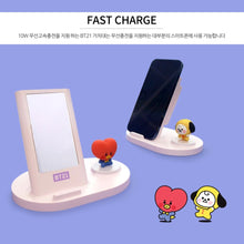 [LINE X BT21] BT21 Baby Fast Wireless Stand Charger + Mirror - K-STAR