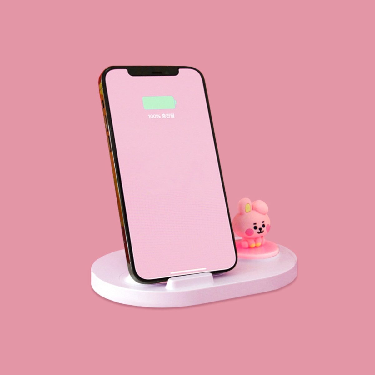 [LINE X BT21] BT21 Baby Fast Wireless Stand Charger + Mirror - K-STAR