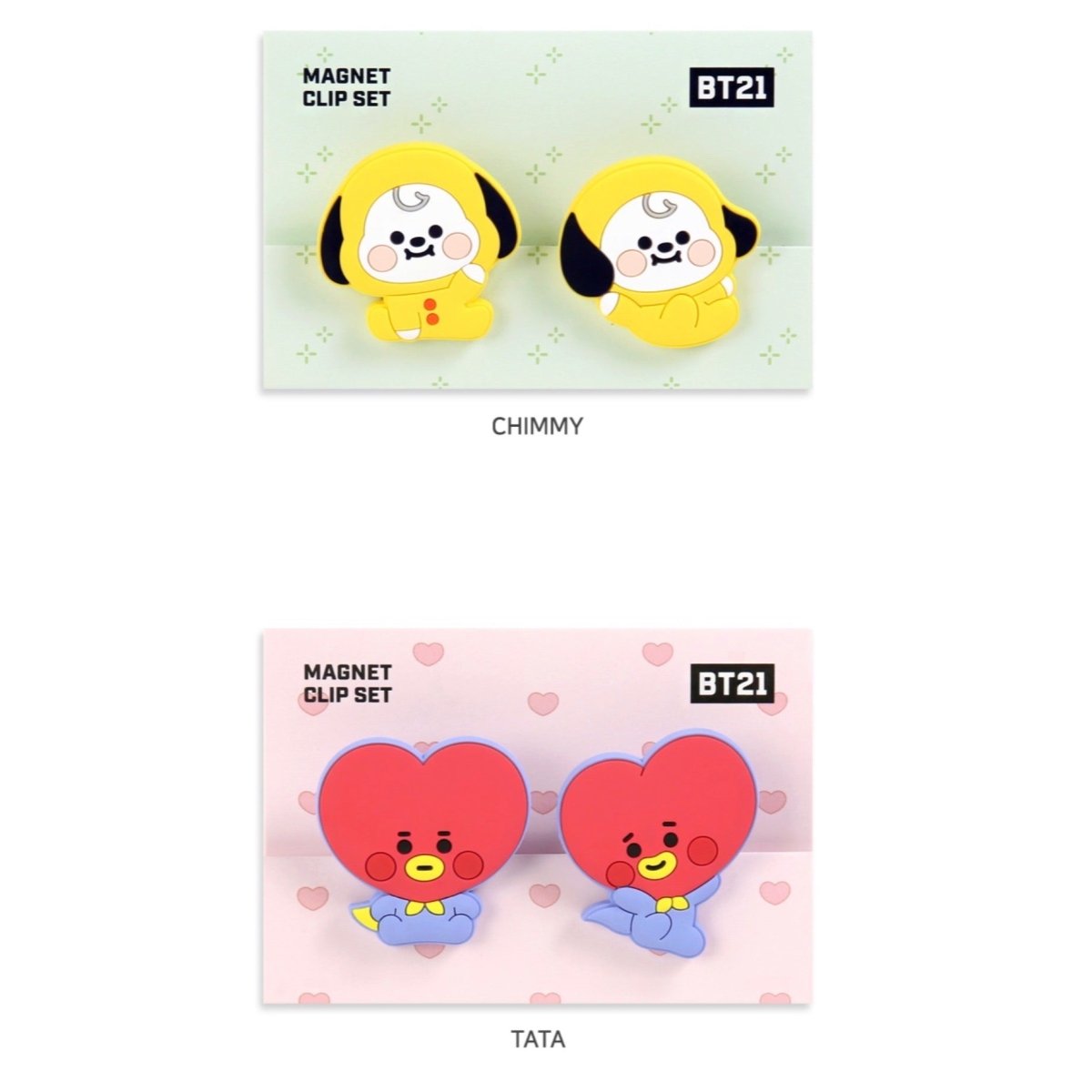 [LINE X BT21] BT21 Baby Magnetic Clip Set - K-STAR