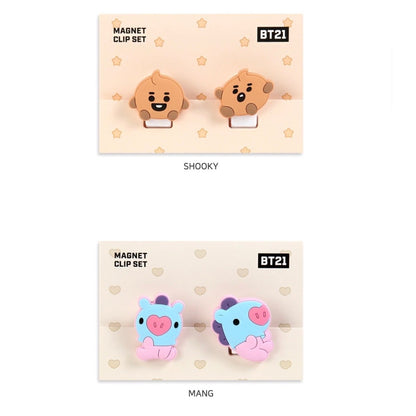 [LINE X BT21] BT21 Baby Magnetic Clip Set - K-STAR