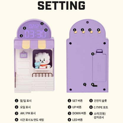 [LINE X BT21] BT21 Baby My Little Buddy Cafe Clock - K-STAR
