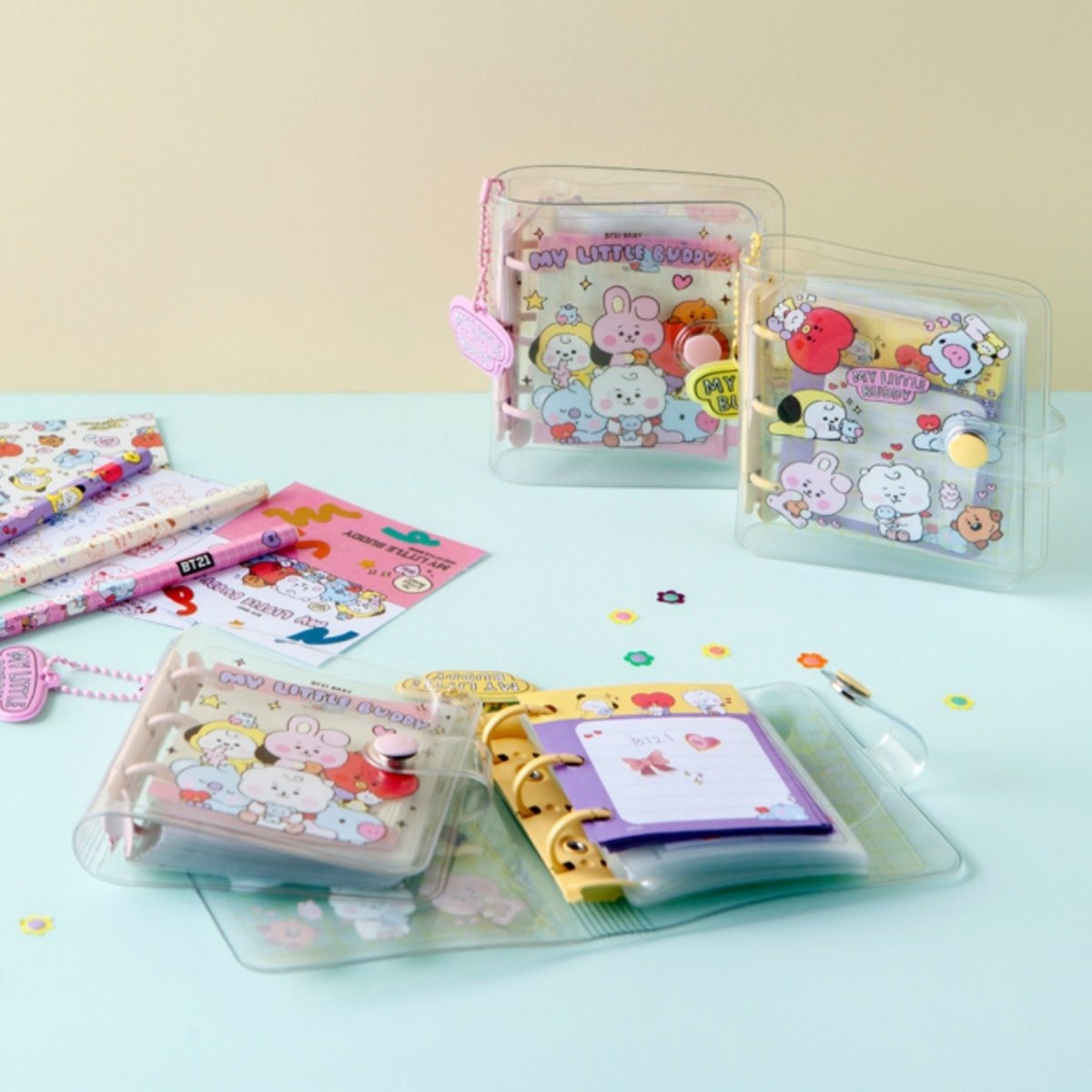 [LINE X BT21] BT21 Baby My Little Buddy Diary and Photocard Binder - K-STAR