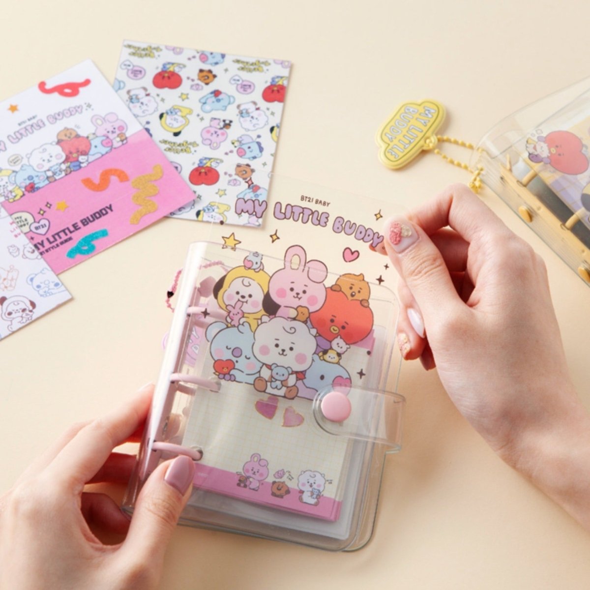 [LINE X BT21] BT21 Baby My Little Buddy Diary and Photocard Binder - K-STAR
