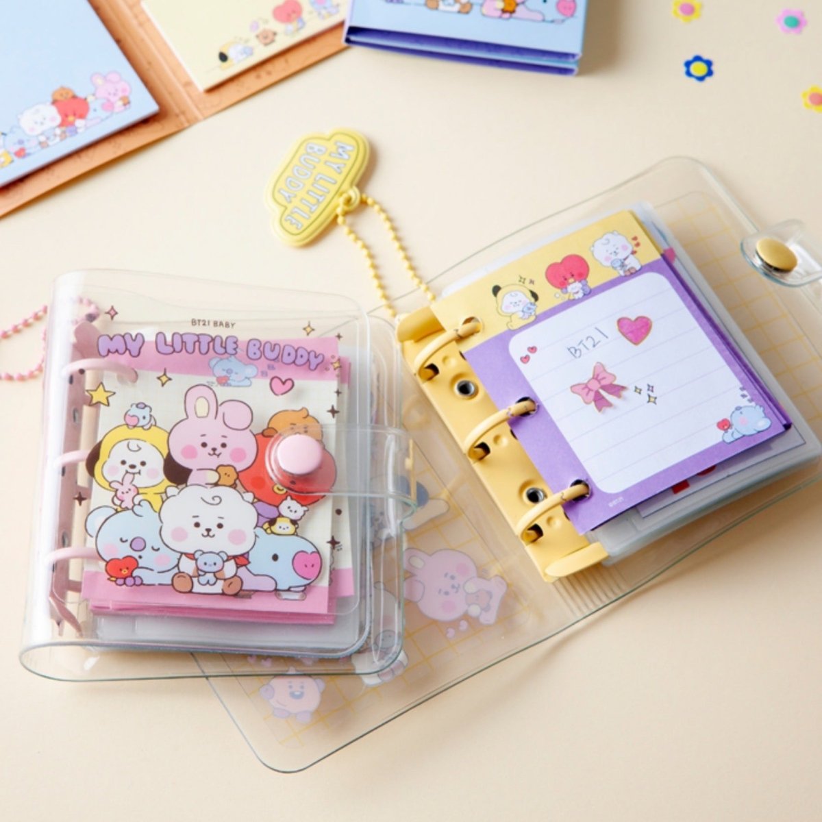 [LINE X BT21] BT21 Baby My Little Buddy Diary and Photocard Binder - K-STAR