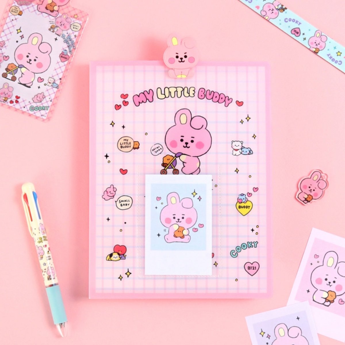 [LINE X BT21] BT21 Baby My Little Buddy Photocard Binder Album - K-STAR