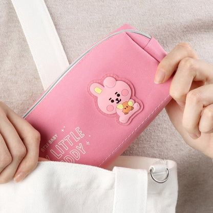 [LINE X BT21] BT21 Baby My Little Buddy Twin Pocket Pen Pouch - K-STAR