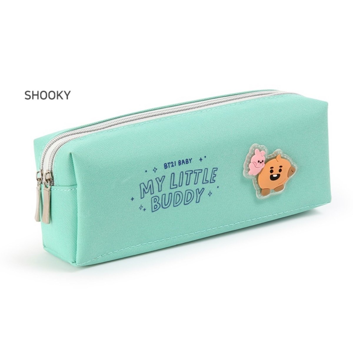 [LINE X BT21] BT21 Baby My Little Buddy Twin Pocket Pen Pouch - K-STAR