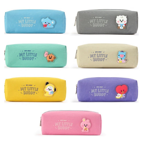 [LINE X BT21] BT21 Baby My Little Buddy Twin Pocket Pen Pouch - K-STAR