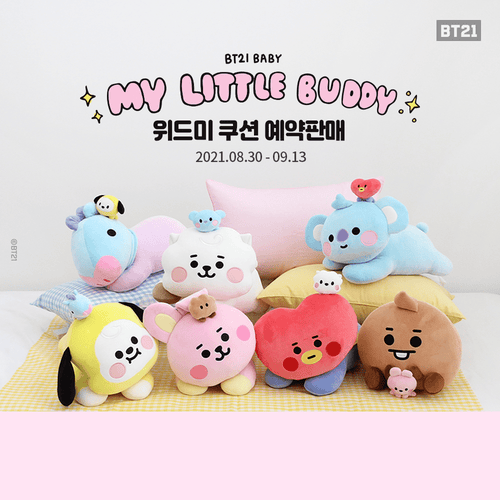 [LINE X BT21] BT21 Baby My Little Buddy With Me Cushion - K-STAR