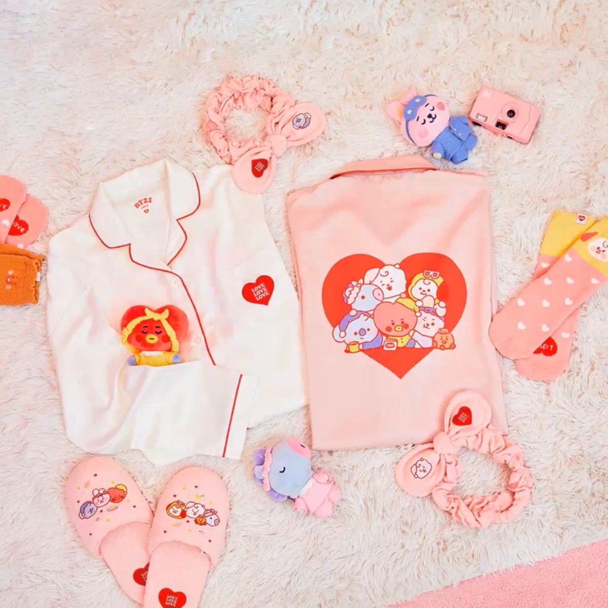 [LINE X BT21] BT21 Baby Party Night Dress Pajama (2 Types) - K-STAR