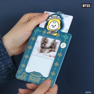 [LINE X BT21] BT21 Baby Photocard Holder Keyring Hanbok Ver. - K-STAR