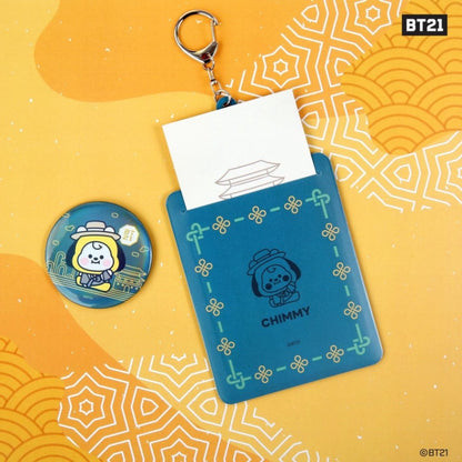 [LINE X BT21] BT21 Baby Photocard Holder Keyring Hanbok Ver. - K-STAR