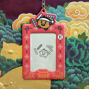 [LINE X BT21] BT21 Baby Photocard Holder Keyring Hanbok Ver. - K-STAR