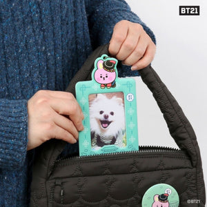 [LINE X BT21] BT21 Baby Photocard Holder Keyring Hanbok Ver. - K-STAR