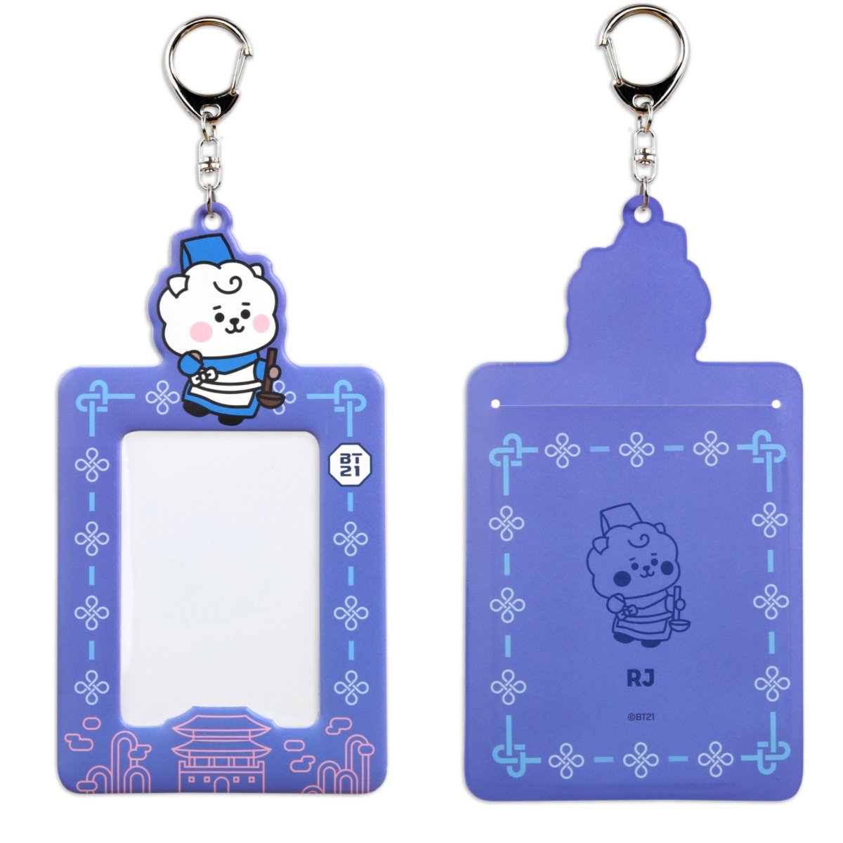 [LINE X BT21] BT21 Baby Photocard Holder Keyring Hanbok Ver. - K-STAR