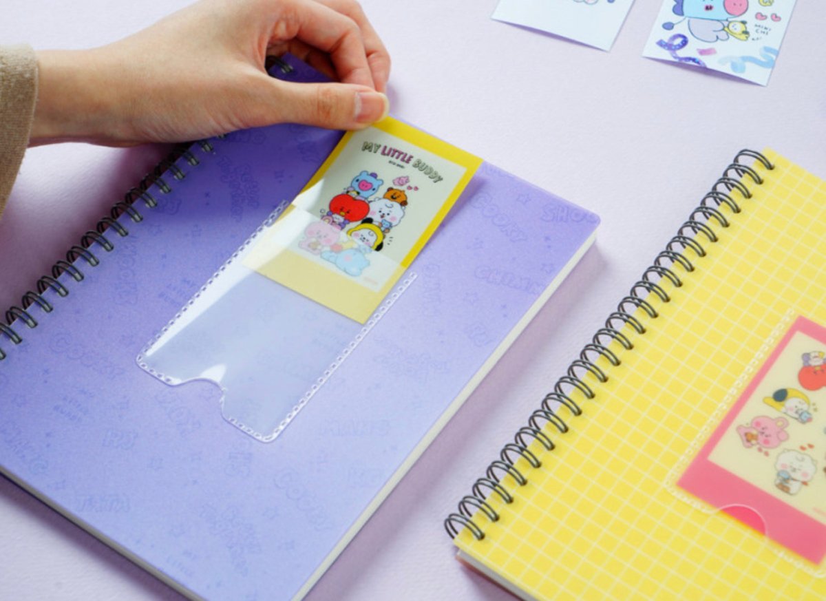 [LINE X BT21] BT21 Baby Photocard Pocket Spring Note My Little Buddy Ver 2SET. - K-STAR