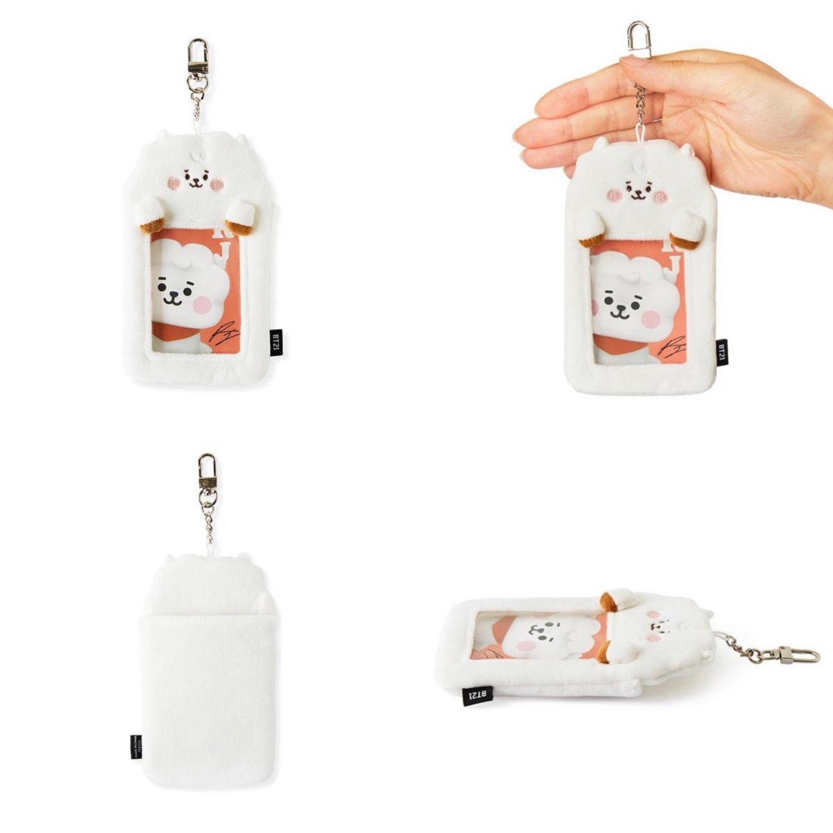 [LINE X BT21] BT21 Baby Study With Me Photocard Holder Keyring - K-STAR