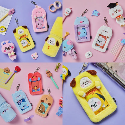 [LINE X BT21] BT21 Baby Study With Me Photocard Holder Keyring - K-STAR