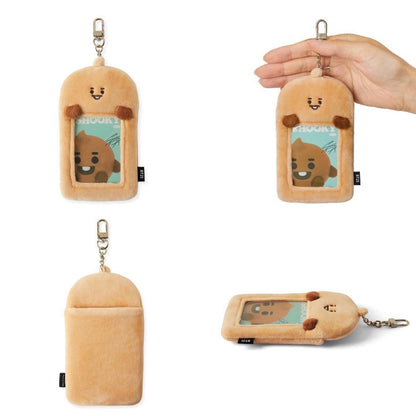[LINE X BT21] BT21 Baby Study With Me Photocard Holder Keyring - K-STAR