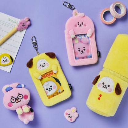 [LINE X BT21] BT21 Baby Study With Me Photocard Holder Keyring - K-STAR
