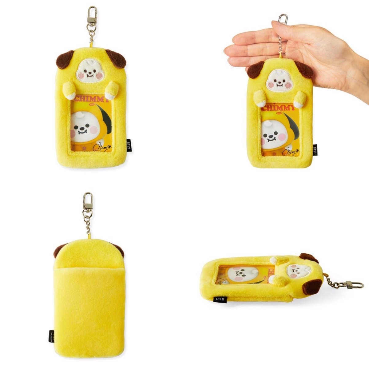 [LINE X BT21] BT21 Baby Study With Me Photocard Holder Keyring - K-STAR