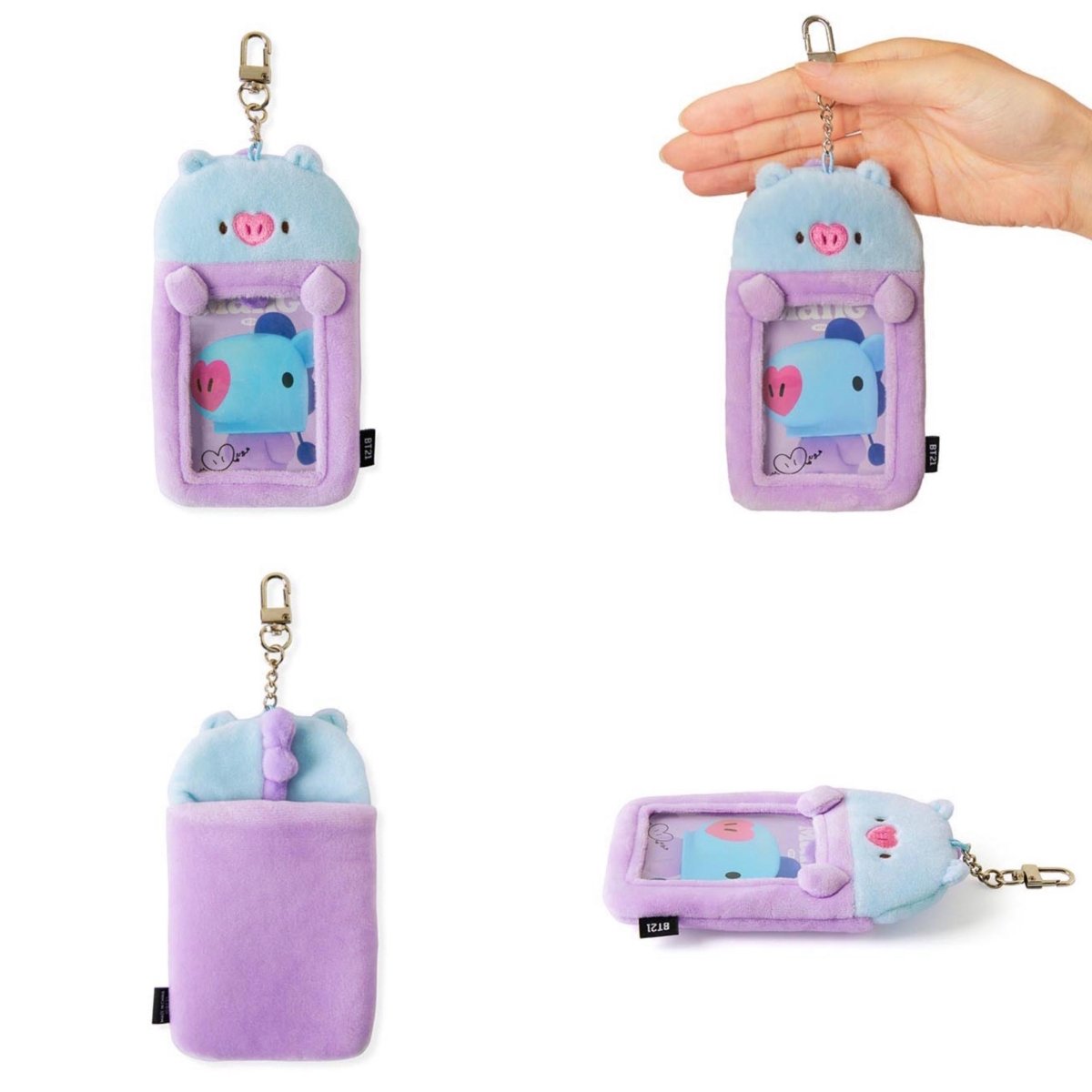 [LINE X BT21] BT21 Baby Study With Me Photocard Holder Keyring - K-STAR