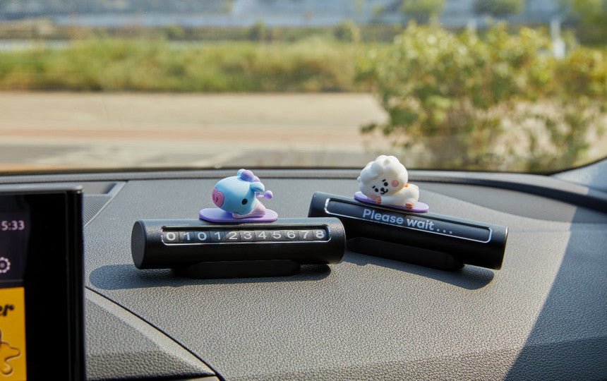 [LINE X BT21] BT21 Baby Vehicle Number Plate - K-STAR