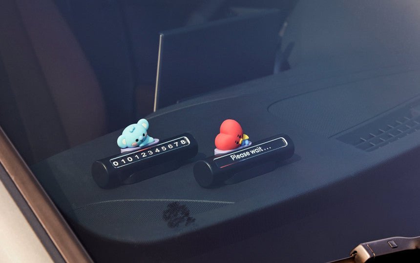 [LINE X BT21] BT21 Baby Vehicle Number Plate - K-STAR