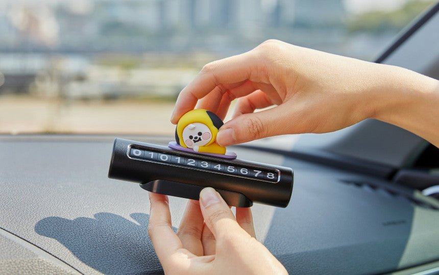 [LINE X BT21] BT21 Baby Vehicle Number Plate - K-STAR