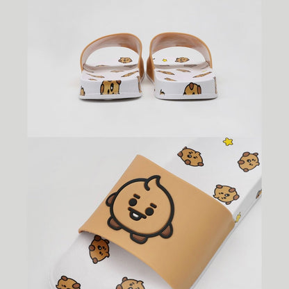 [LINE X BT21] BT21 Drawing Slippers - K-STAR