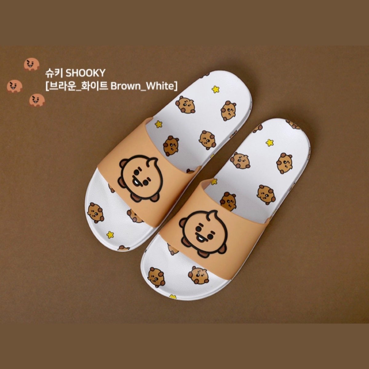 [LINE X BT21] BT21 Drawing Slippers - K-STAR