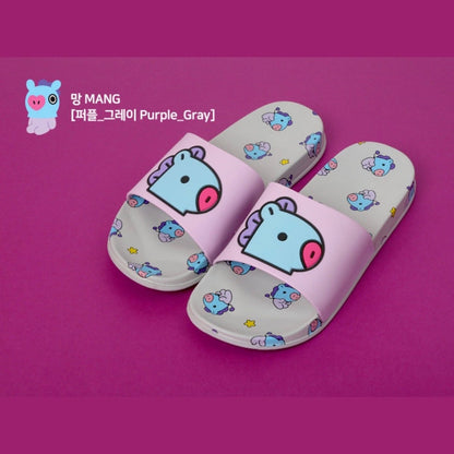 [LINE X BT21] BT21 Drawing Slippers - K-STAR
