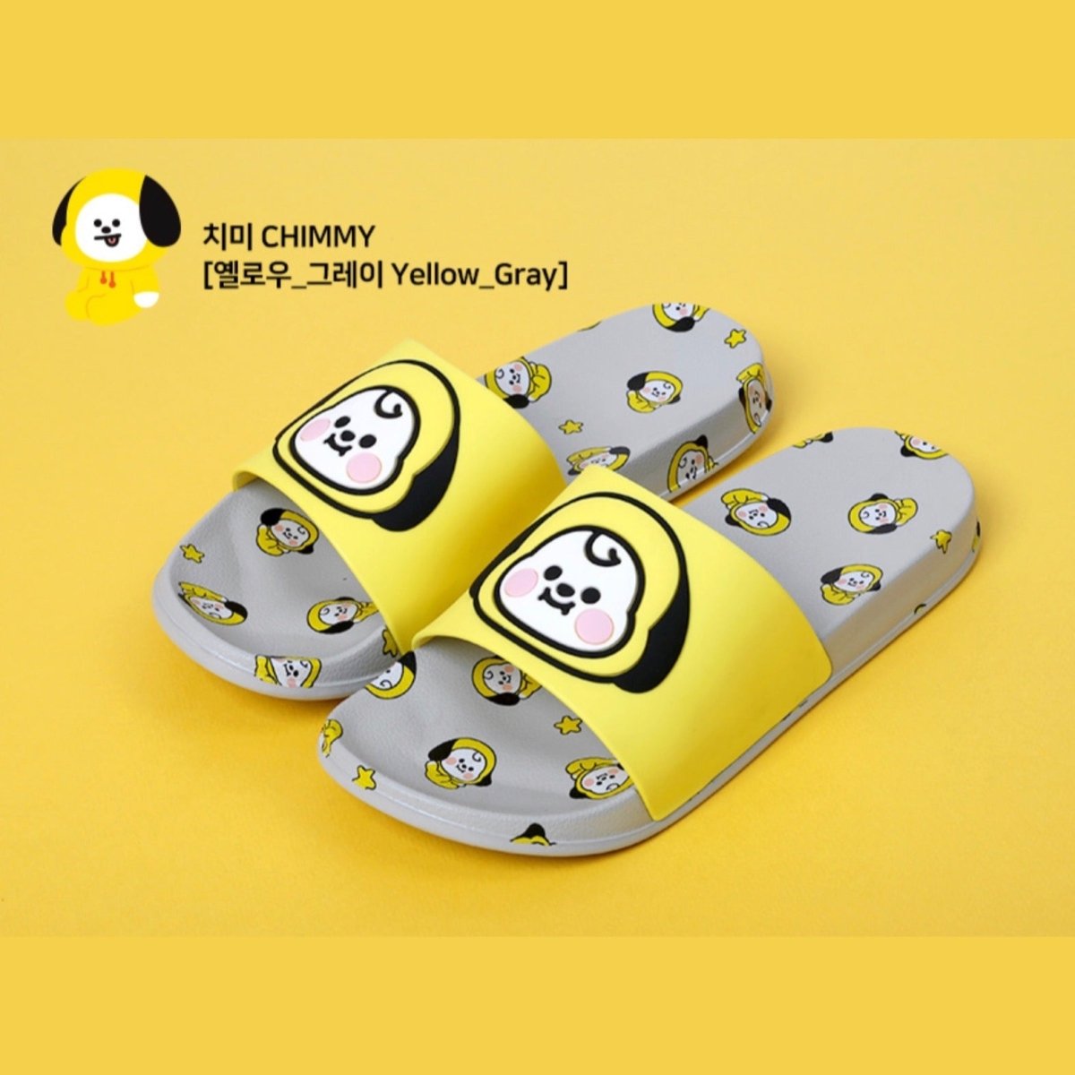 [LINE X BT21] BT21 Drawing Slippers - K-STAR