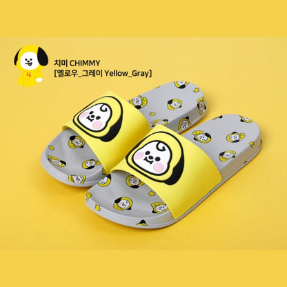 [LINE X BT21] BT21 Drawing Slippers - K-STAR