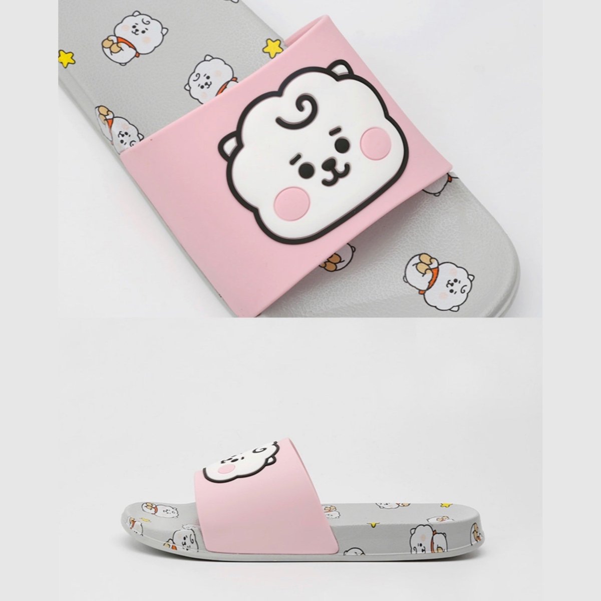 BT21 Character Slippers in RJ Ivory from @linefriendsofficial