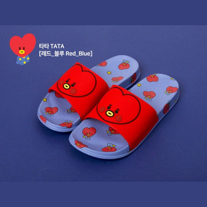[LINE X BT21] BT21 Drawing Slippers - K-STAR