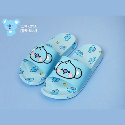 [LINE X BT21] BT21 Drawing Slippers - K-STAR