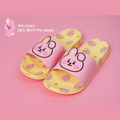 [LINE X BT21] BT21 Drawing Slippers - K-STAR