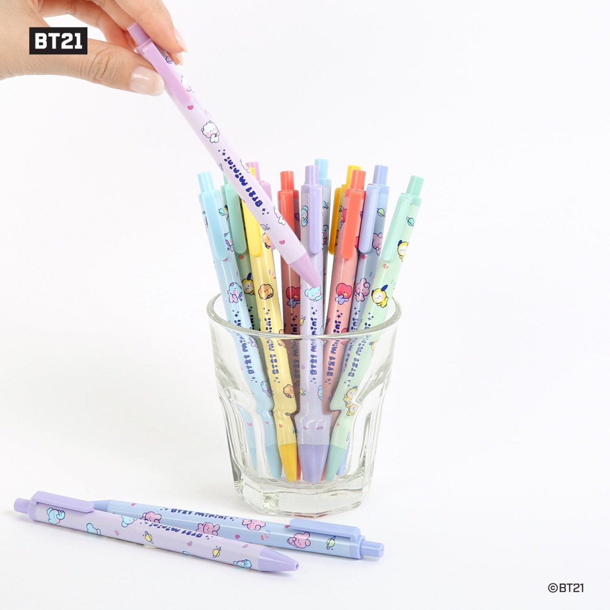 [LINE X BT21] BT21 Gel Ink Ball Pen Minini Version SET - K-STAR