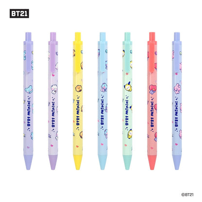 [LINE X BT21] BT21 Gel Ink Ball Pen Minini Version SET - K-STAR
