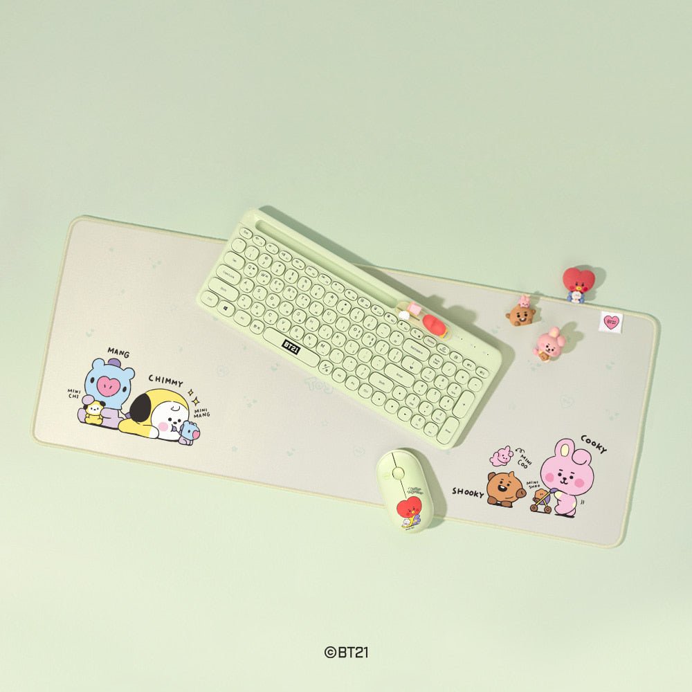 [LINE X BT21] BT21 Little Buddy Baby Long Mouse Pad - K-STAR