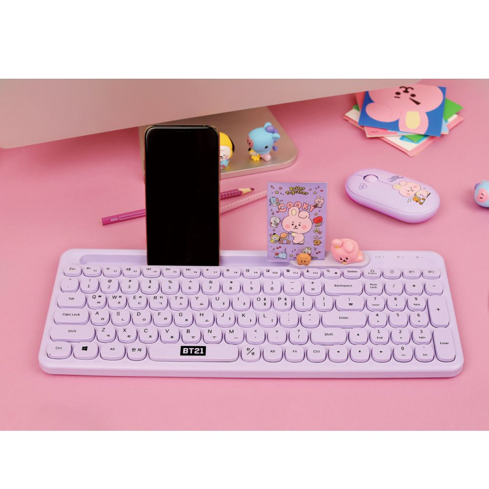[LINE X BT21] BT21 Little Buddy Multi Pairing Wireless Keyboard - K-STAR