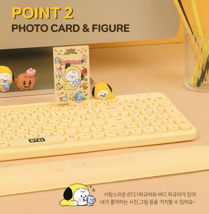 [LINE X BT21] BT21 Little Buddy Multi Pairing Wireless Keyboard - K-STAR
