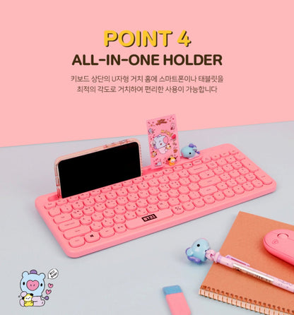 [LINE X BT21] BT21 Little Buddy Multi Pairing Wireless Keyboard - K-STAR