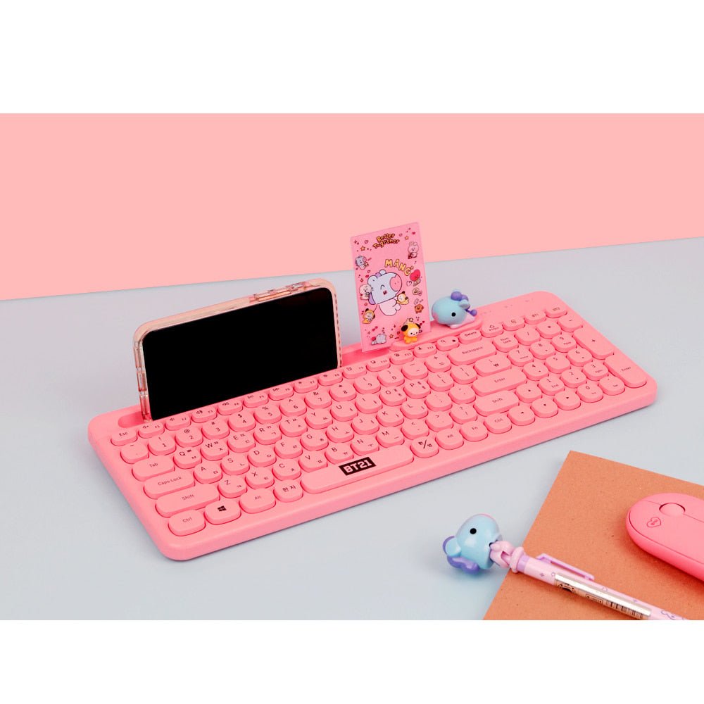 [LINE X BT21] BT21 Little Buddy Multi Pairing Wireless Keyboard - K-STAR