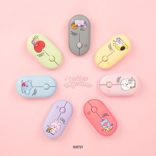 [LINE X BT21] BT21 Little Buddy Multi Pairing Wireless Mouse Ver. - K-STAR