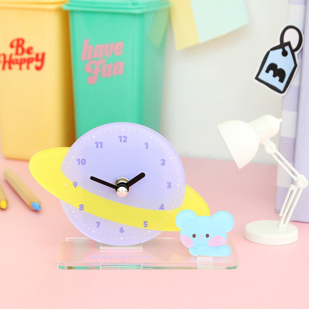 [LINE X BT21] BT21 Minini Acrylic Stand Clock - K-STAR