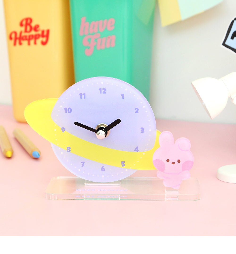[LINE X BT21] BT21 Minini Acrylic Stand Clock - K-STAR