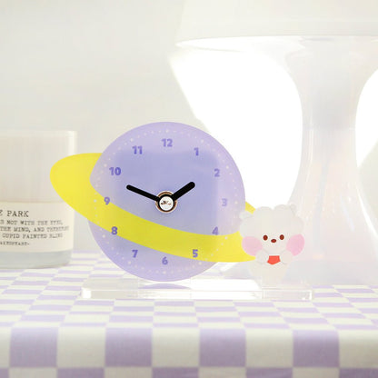 [LINE X BT21] BT21 Minini Acrylic Stand Clock - K-STAR