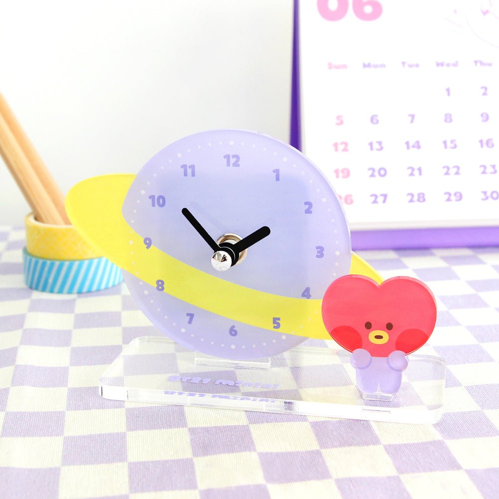 [LINE X BT21] BT21 Minini Acrylic Stand Clock - K-STAR